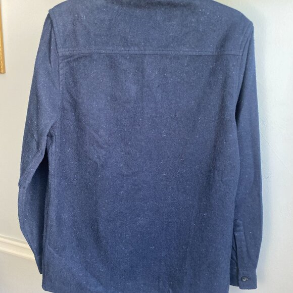 THREADBARE REGULAR FIT LONG SLEEVE BUTTON UP SHIRT NAVY SIZE S - Picture 3 of 3